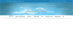 Desktop Screenshot of joannagerardpsychic.com